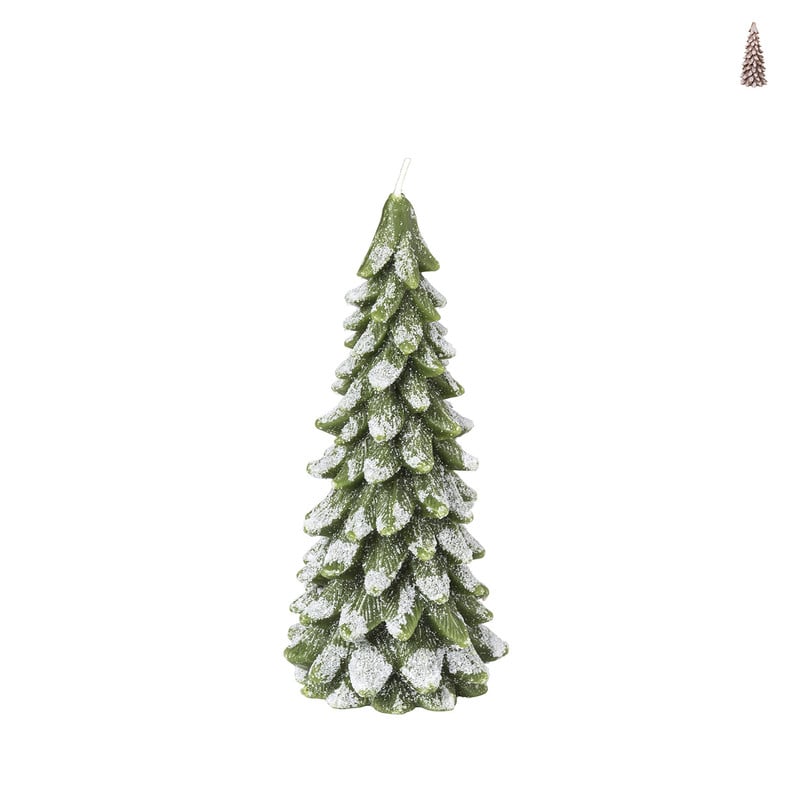 Sierkaars kerstboom - diverse kleuren - 9.5x20 cm
