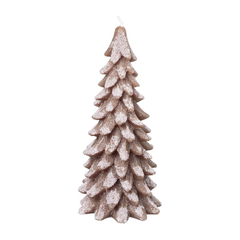 Sierkaars kerstboom - diverse kleuren - 9.5x20 cm