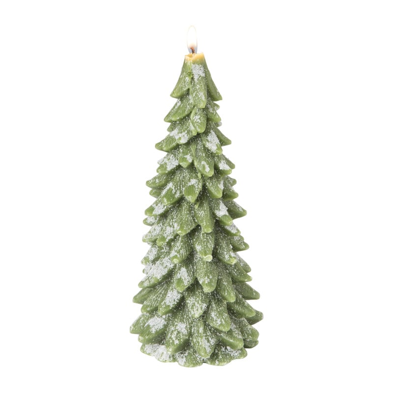 Sierkaars kerstboom - diverse kleuren - 9.5x20 cm