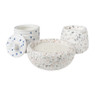 Geurkaars in pot Terrazzo groot - ø9.3x7.8 cm