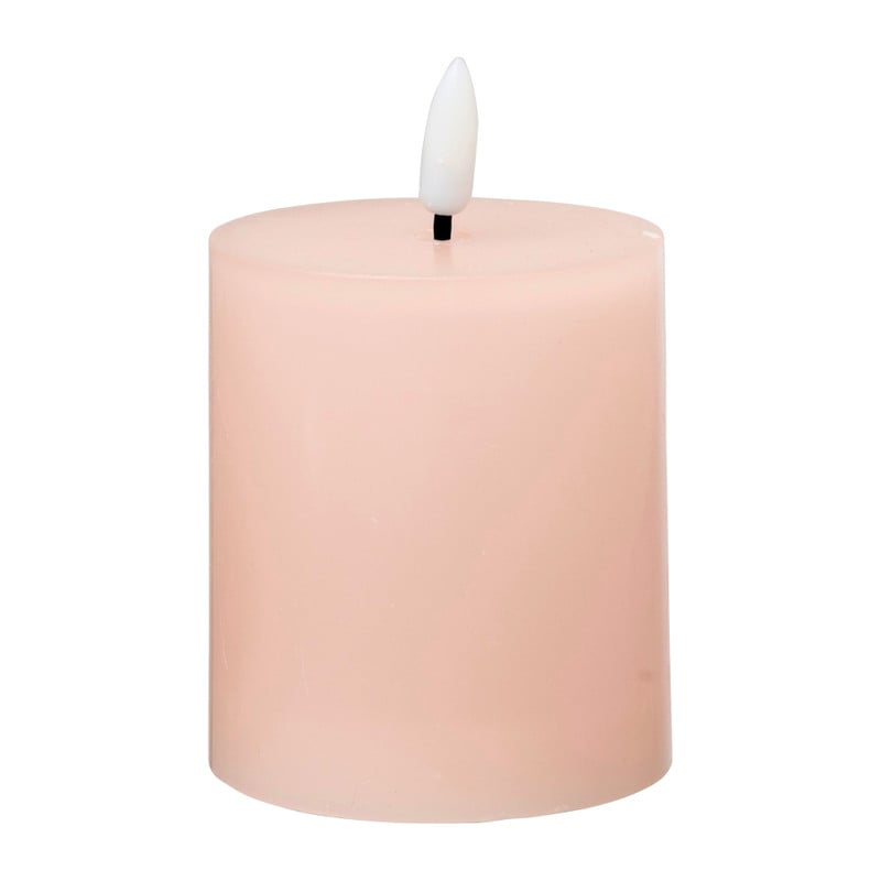 LED stompkaars klein - roze - ø7x8 cm