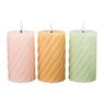 LED stompkaars groot twist - taupe - ø7x12 cm