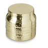 Kaars in pot - goudkleurig - 9.5x9 cm 