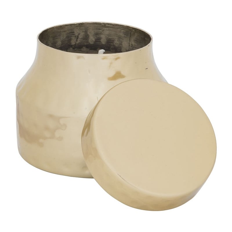 Kaars in pot - goudkleurig - 6x7.5 cm