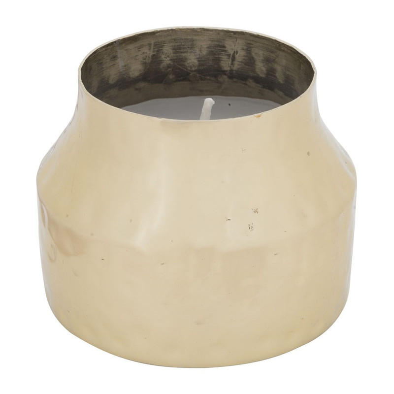 Kaars in pot - goudkleurig - 6x7.5 cm
