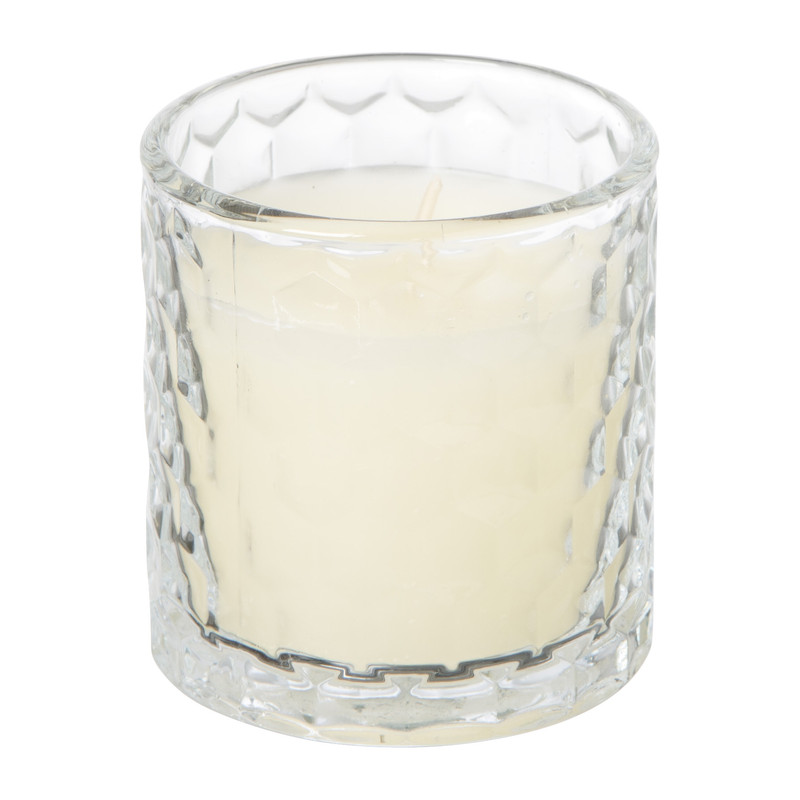 Kaars in glas - ivoor - ⌀7x7.4 cm