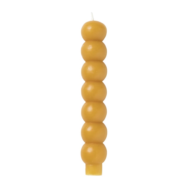 Dinerkaars bollen - geel - ⌀3,2x19 cm