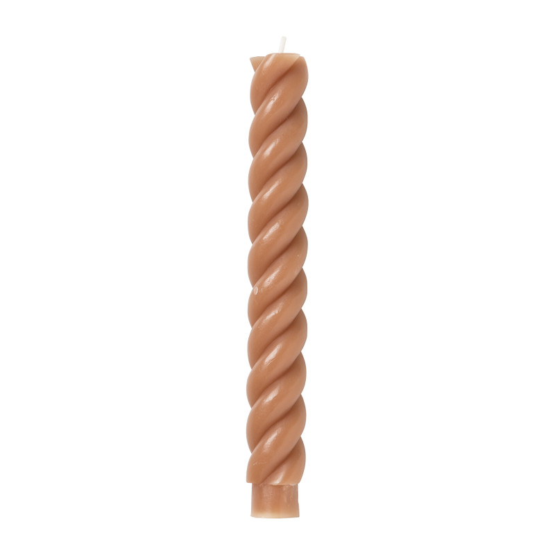 Twisted dinerkaars - terra - ⌀2,7x19,5 cm