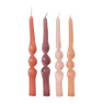Dinerkaars twist - roze - set van 4 