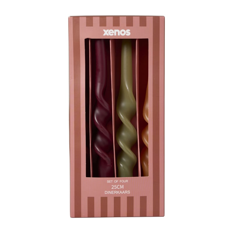 Dinerkaars twist - groen - set van 4 