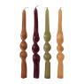 Dinerkaars twist - groen - set van 4 