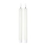 LED dinerkaarsen - wit - set van 2 - ø2.2x24.5 cm