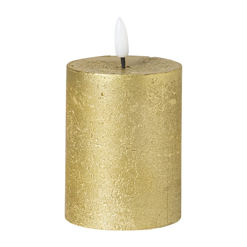 LED stompkaars klein - goud - ø7x9 cm