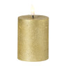 LED stompkaars klein - goud - ø7x9 cm