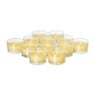 Waxinelicht tray - geel - set van 12