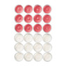Waxinelicht tray - rood - set van 12