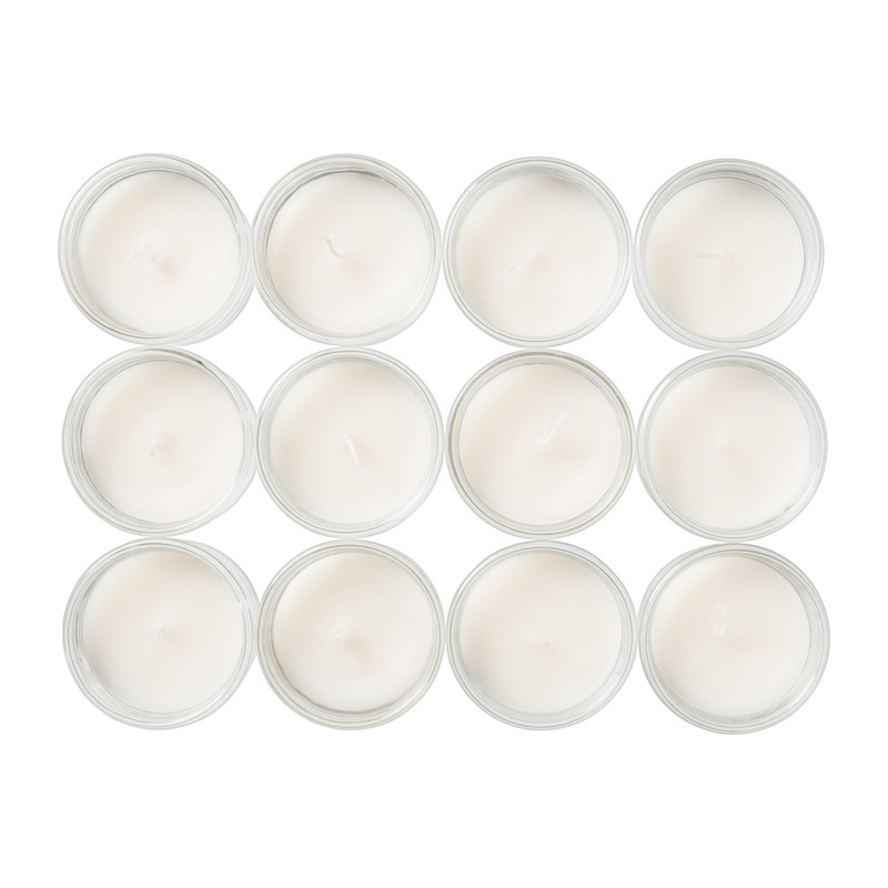 Waxinelicht tray - creme - set van 12