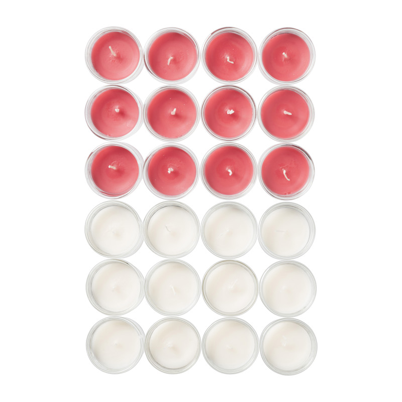 Waxinelicht tray - creme - set van 12