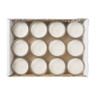 Waxinelicht tray - creme - set van 12