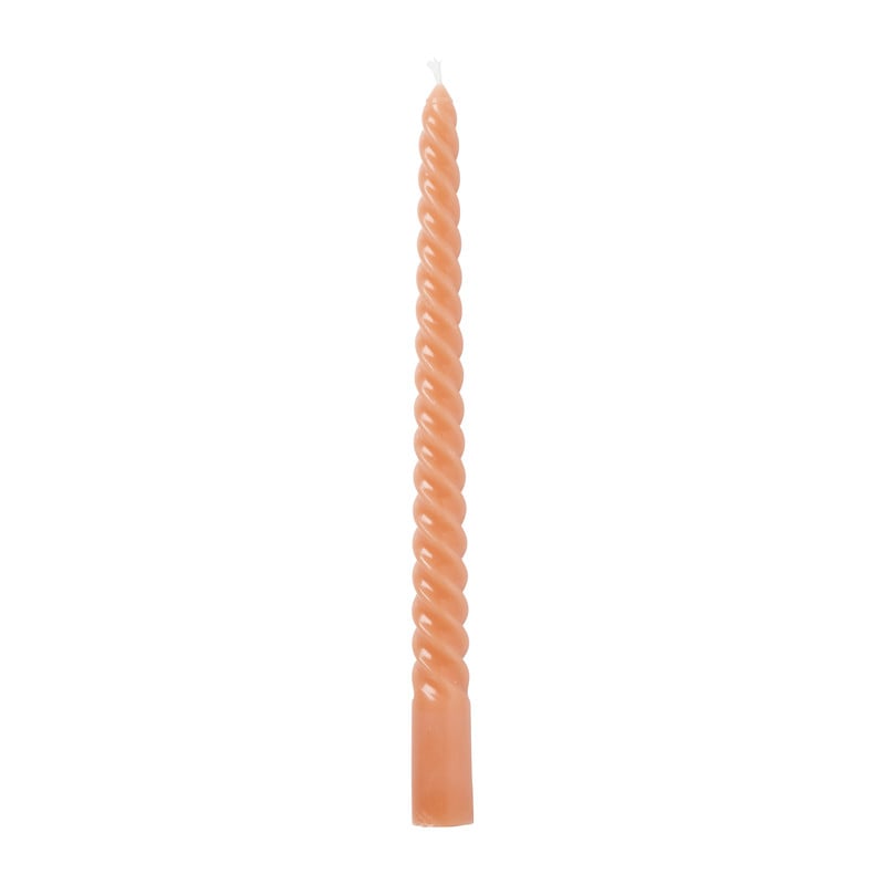 Twisted dinerkaars - zalm - ø2x25 cm