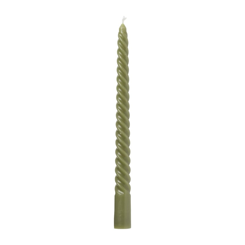 Twisted dinerkaars - groen - ⌀2.2x25 cm