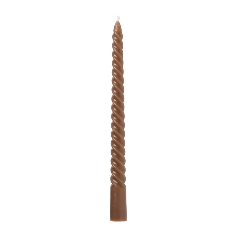 Twisted dinerkaars - terra - ⌀2x25 cm