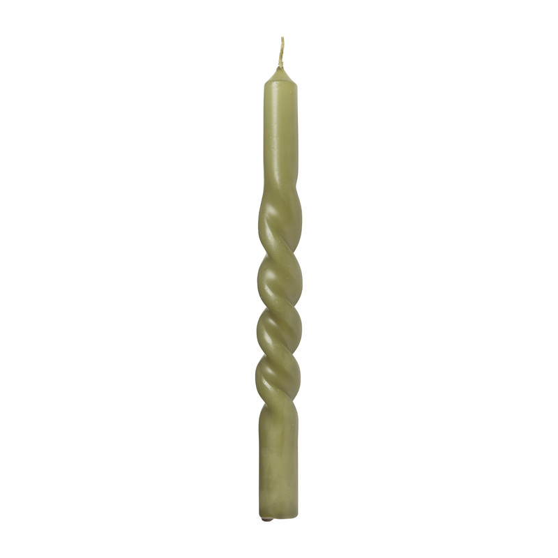 Twisted dinerkaars - groen - ⌀3x25 cm
