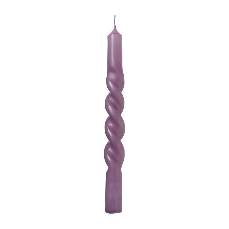 Twisted dinerkaars - lila - ⌀3x25 cm