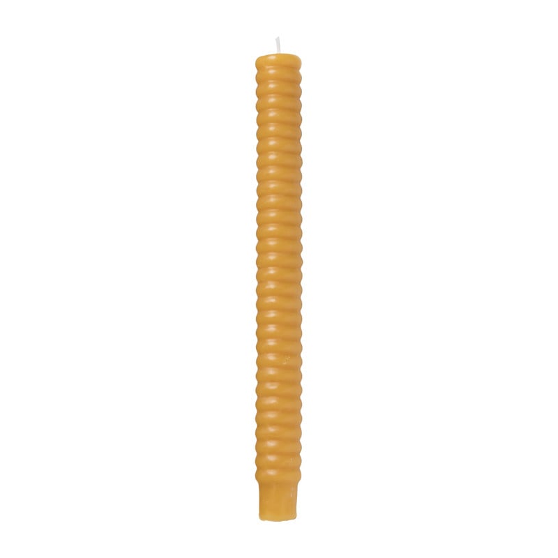 Dinerkaars swirl - okergeel - ⌀2.5x24.5 cm