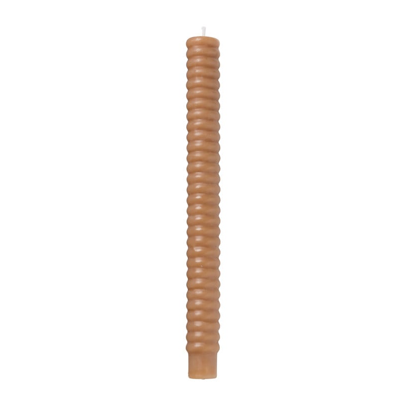 Dinerkaars swirl - terra - ⌀2.5x24.5 cm