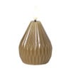 LED kaars peer - groen - ø6.5x8 cm