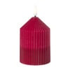 LED kaars duo - roze/paars - ø7x10 cm