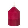 LED kaars duo - roze/paars - ø7x10 cm