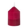LED kaars duo - roze/paars - ø7x10 cm