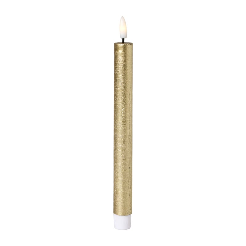 LED dinerkaars - goudkleurig - ø2.2x24.5 cm