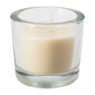 Kaars in glas - 6.5x6 cm - ivoor