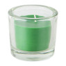 Kaars in glas - grasgroen - 6.5x6 cm