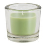 Kaars in glas - matgroen - 6.5x6 cm