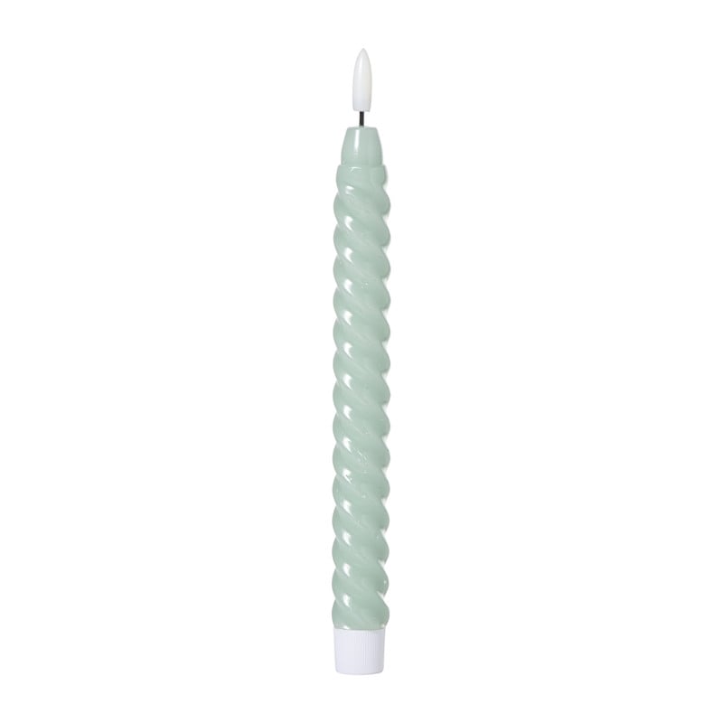 LED dinerkaars twist smal - groen - ø2.5x24.5 cm
