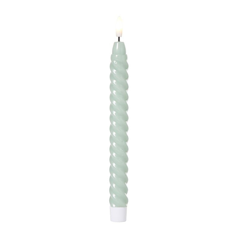 LED dinerkaars twist smal - groen - ø2.5x24.5 cm