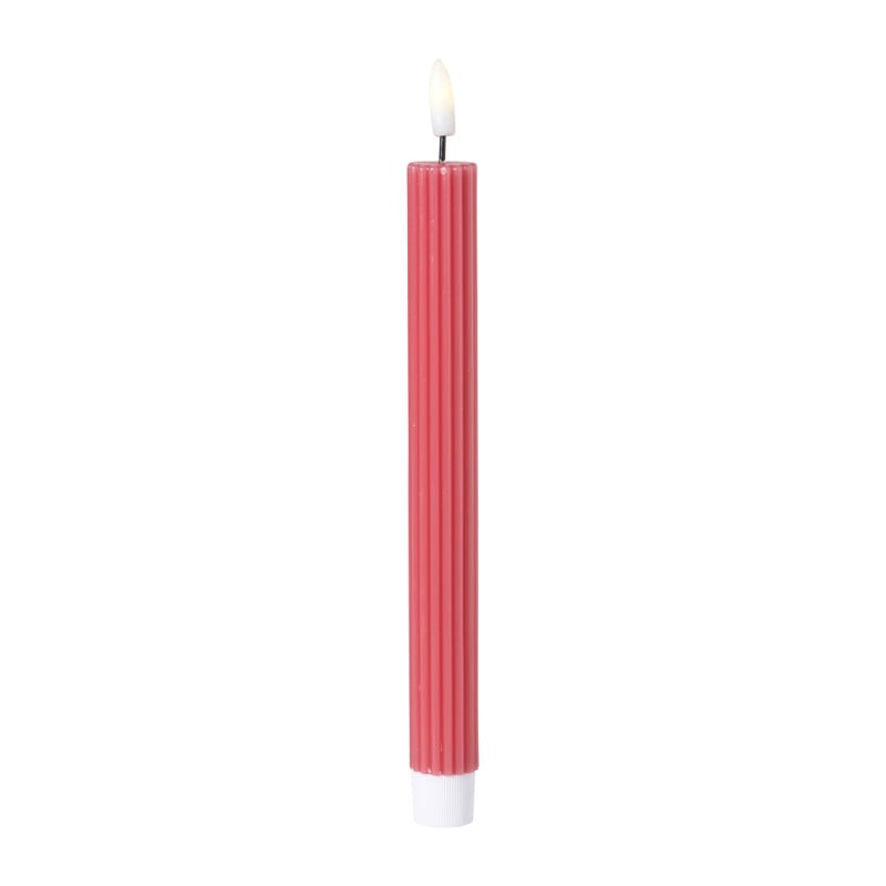 LED dinerkaars rib - roze - ø2.2x24.5 cm