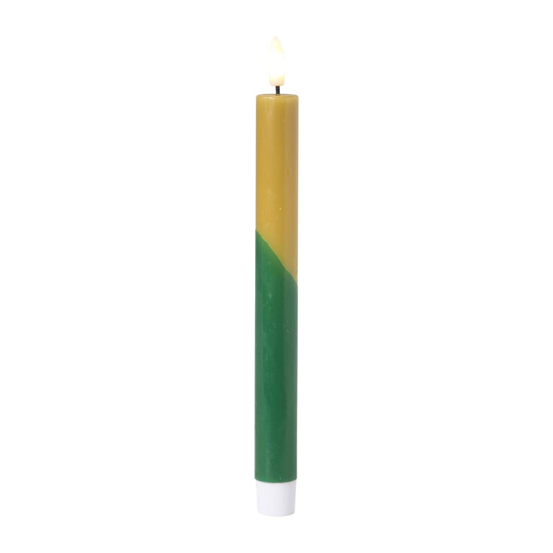 LED dinerkaars duo - groen/olijfgroen - ø2.2x24.5 cm