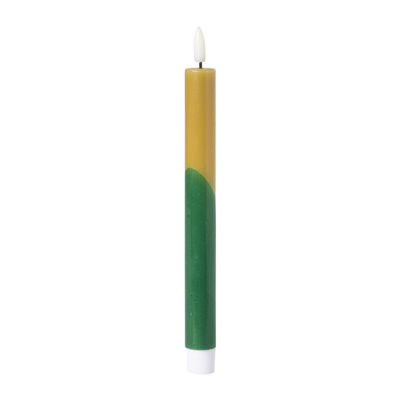 LED dinerkaars duo - groen/olijfgroen - ø2.2x24.5 cm