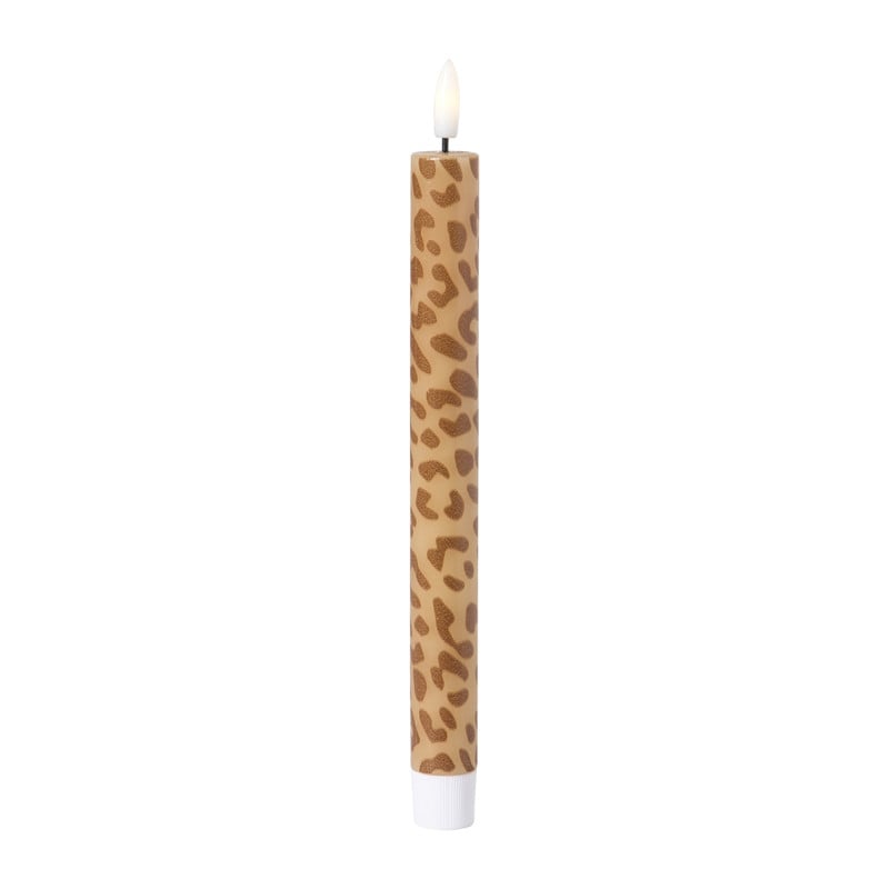 LED dinerkaars animal - bruin - ø2.2x24.5 cm