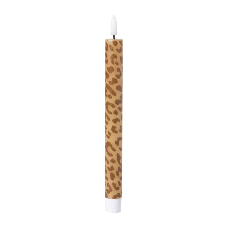 LED dinerkaars animal - bruin - ø2.2x24.5 cm