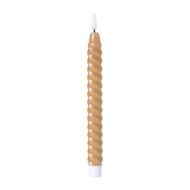 LED dinerkaars twist smal - bruin - ø2.5x24.5 cm