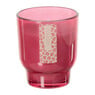 Kaars in glas - roze - ø7.5x8.5 cm