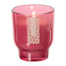 Kaars in glas - roze - ø7.5x8.5 cm