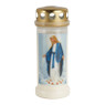 Herdenkingslicht heilige  groot - wit