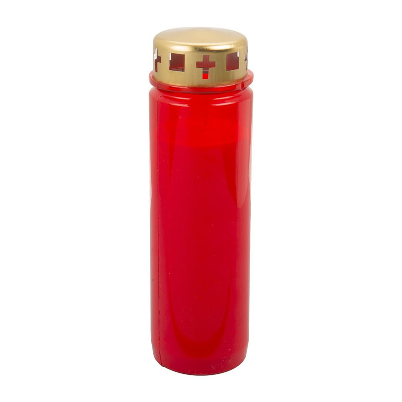 Herdenkingslicht XL - rood - 90 branduren